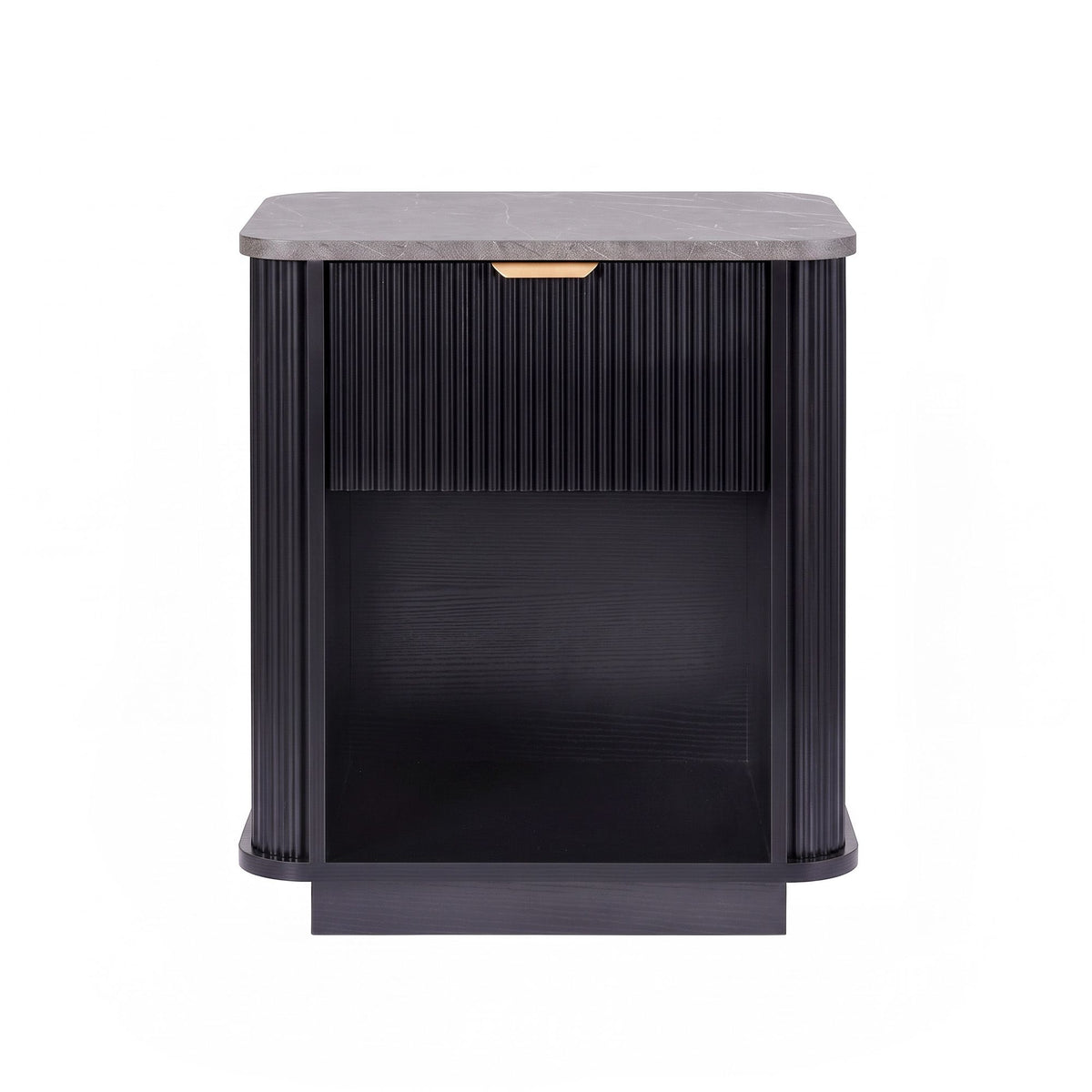 Artiss Bedside Table with 1 Drawer Side Table Black Nightstand