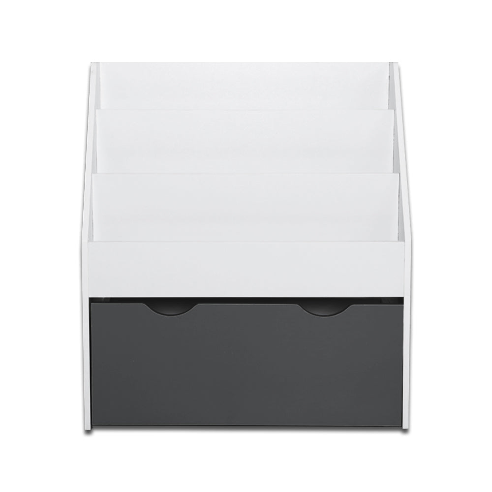 Ember 3 Tiers Kids Bookshelf Magazine Rack Children Bookcase Organiser Storage