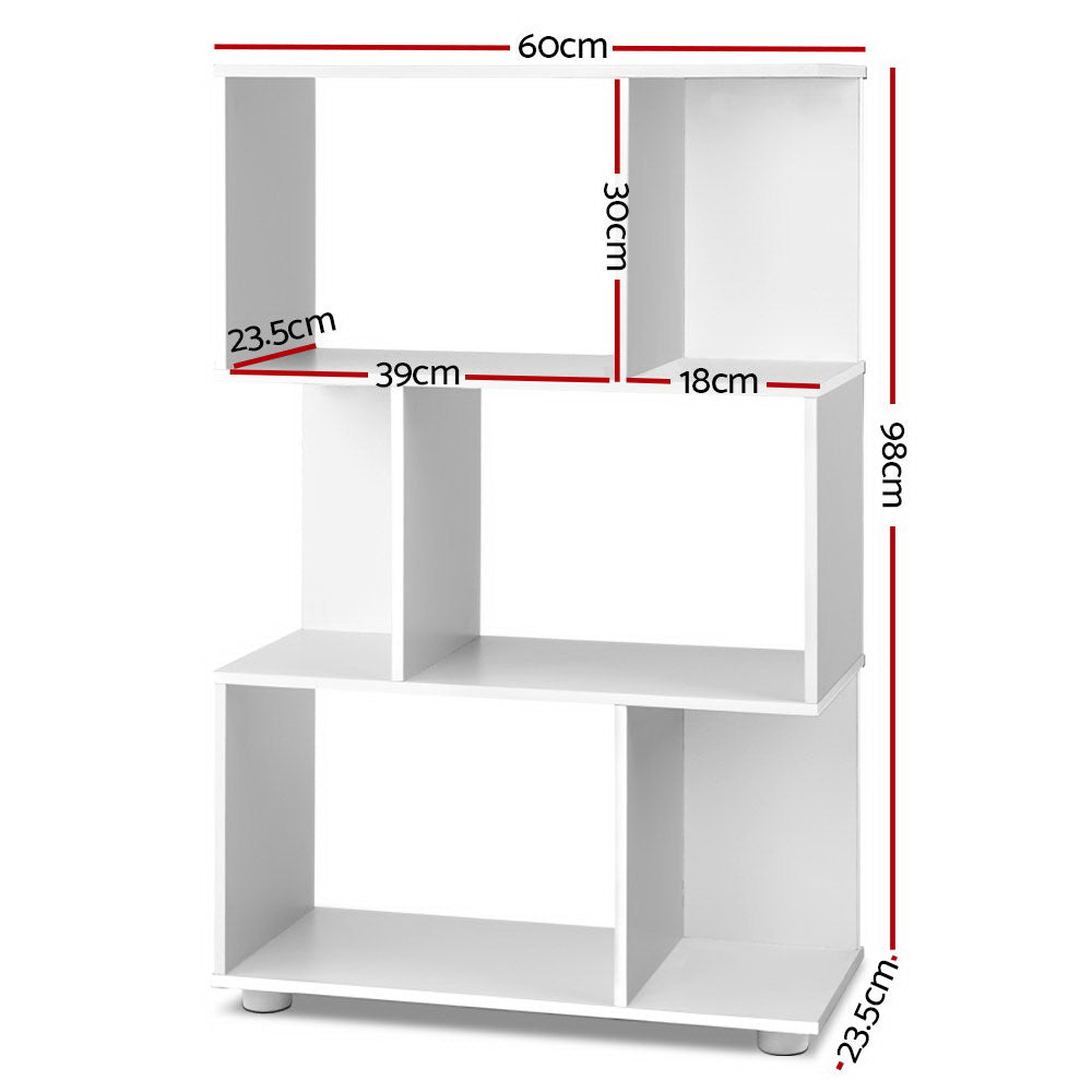 Zola White Bookcase