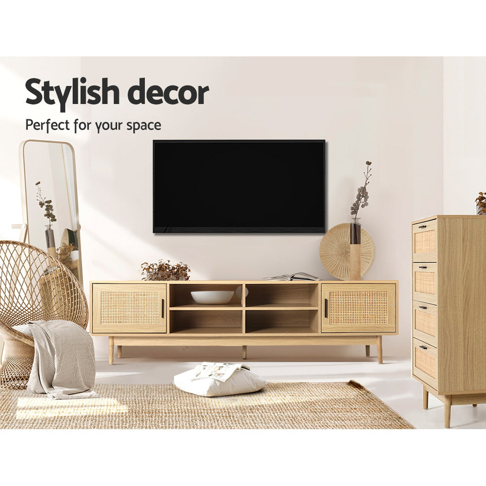 Ember TV Cabinet Entertainment Unit 180cm Rattan Cole