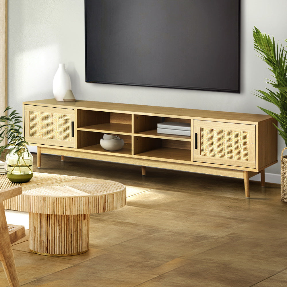 Ember TV Cabinet Entertainment Unit 180cm Rattan Cole