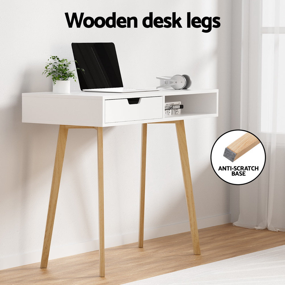 White Wooden computer desk