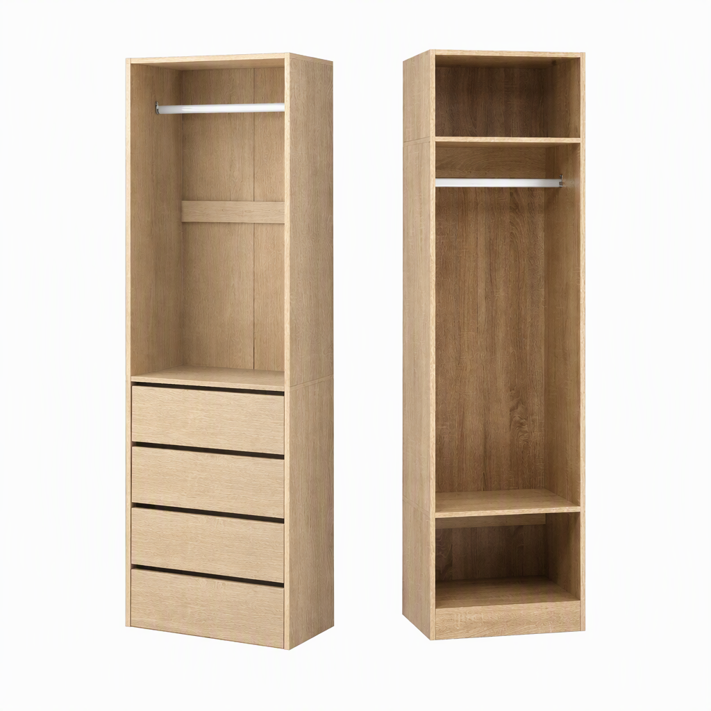 Artiss 2X Wardrobe Clothes Closet Storage Organiser Armoire Pine