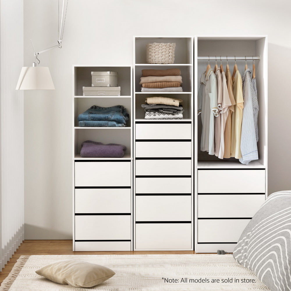 Artiss Wardrobe Clothes Closet Storage Organizer White