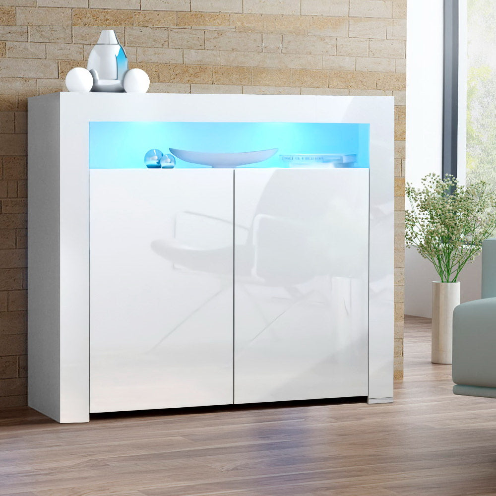 White LED Sideboard