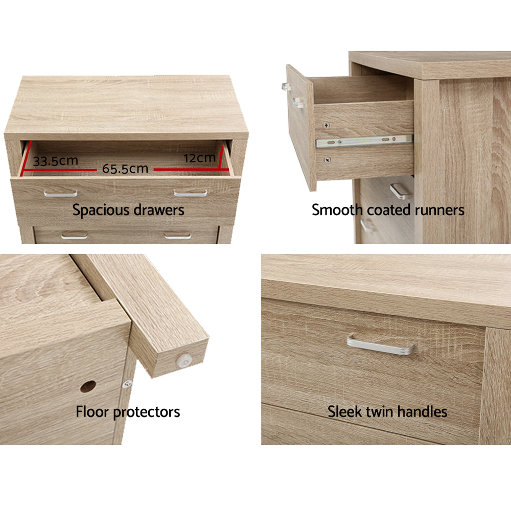 Oak Chest of Drawers