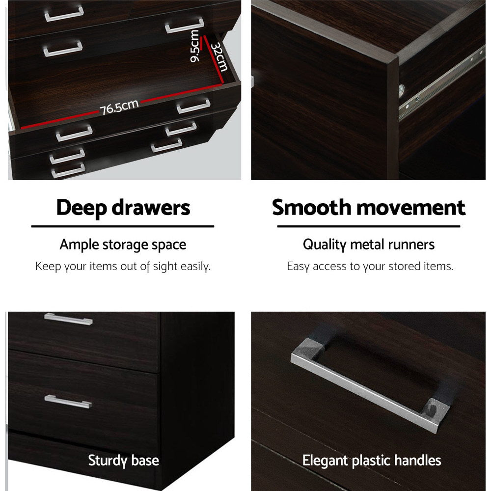 Dark Tallboy Bedroom Furniture