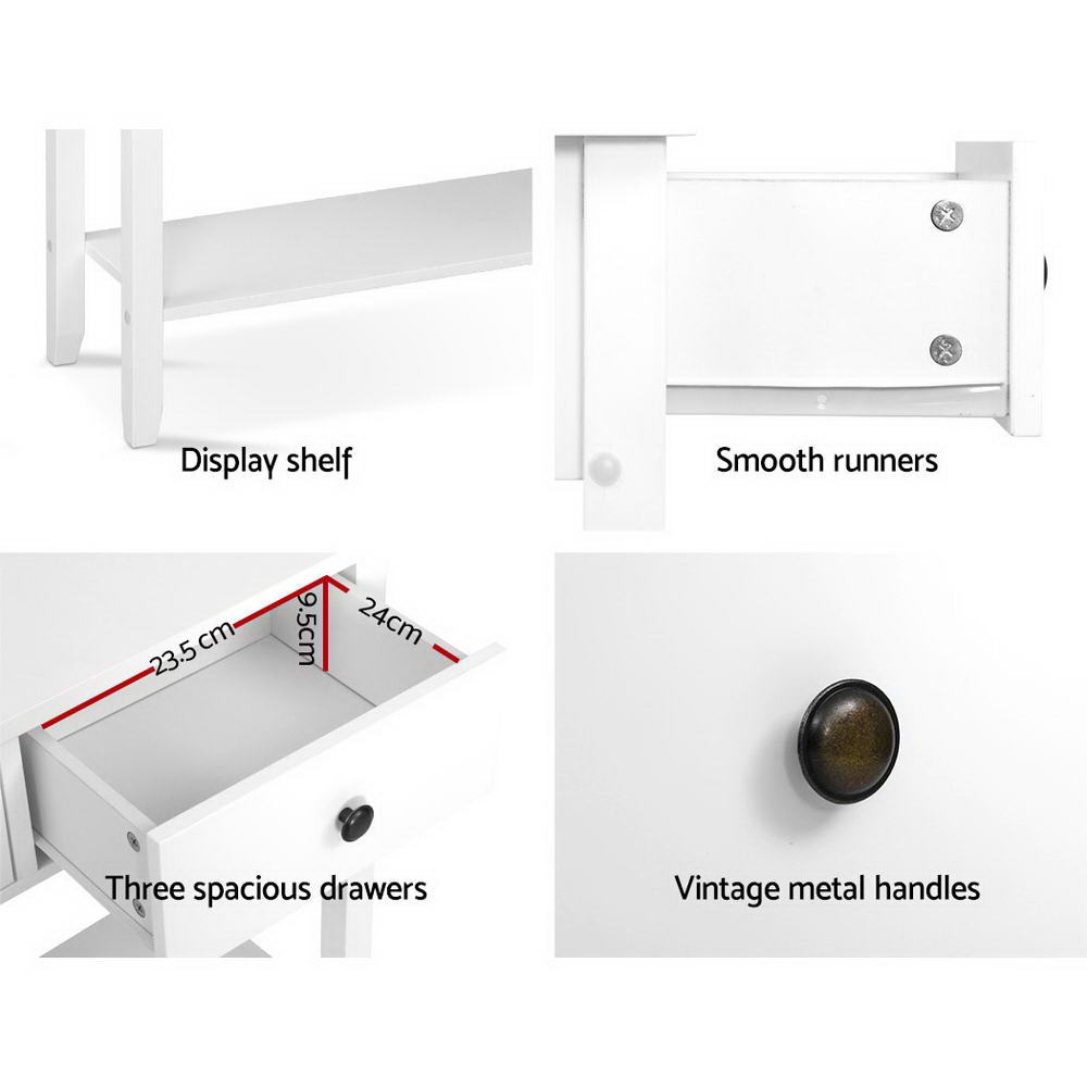 White Chic Hall Table