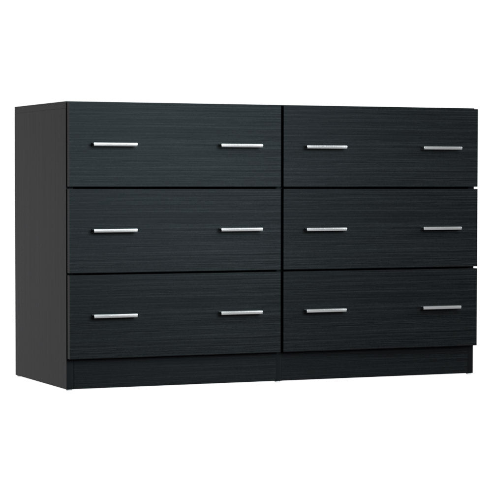 6-Drawers Lowboy Black