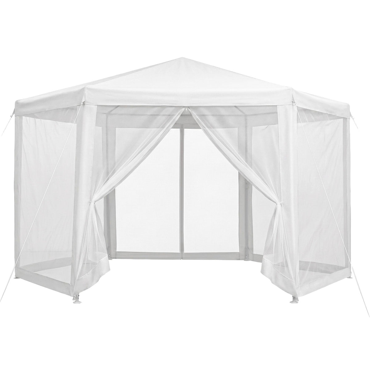 Instahut Gazebo 2x2m Marquee Wedding Party Tent Outdoor Camping Mesh Wall Canopy Shade Gazebos White