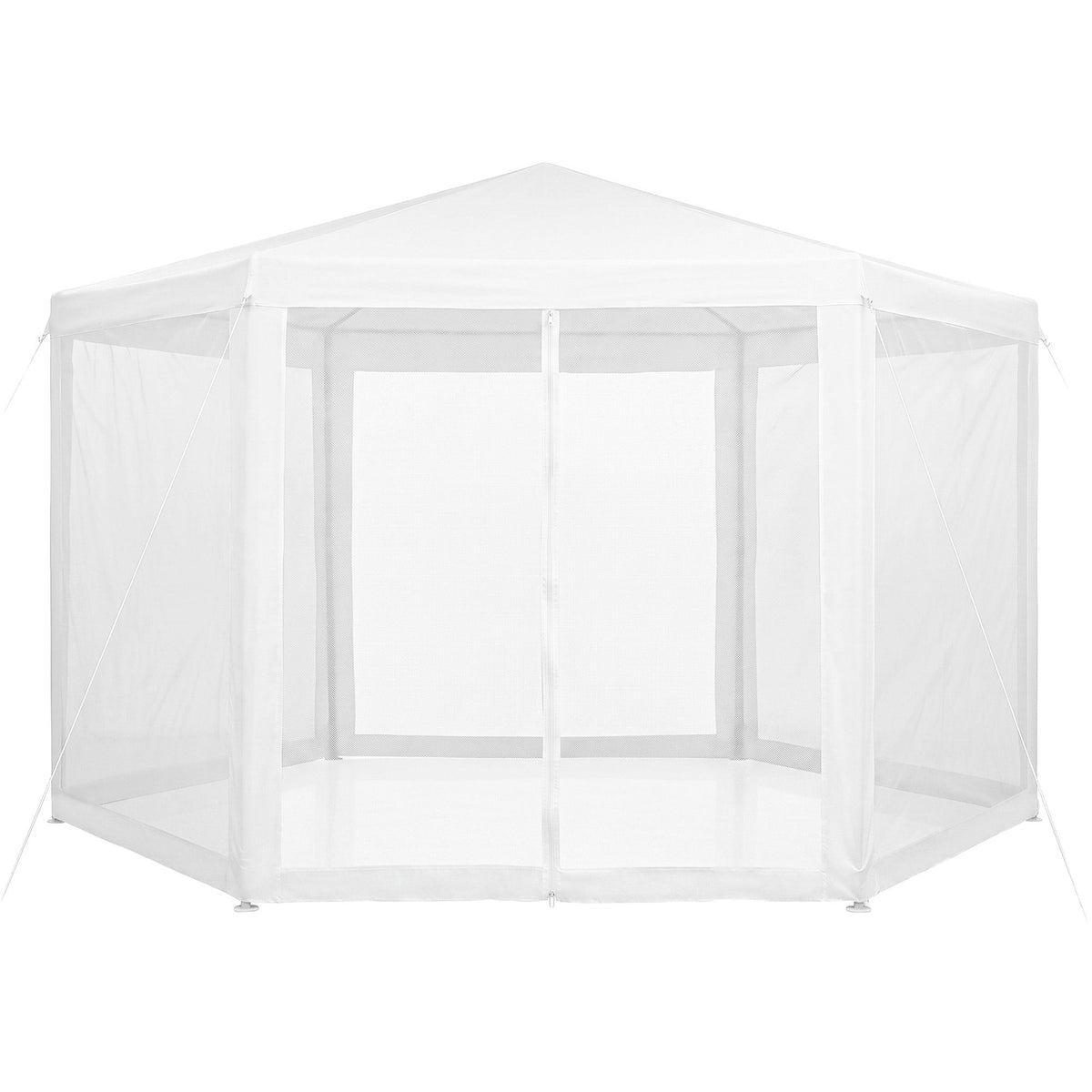 Instahut Gazebo 2x2m Marquee Wedding Party Tent Outdoor Camping Mesh Wall Canopy Shade Gazebos White