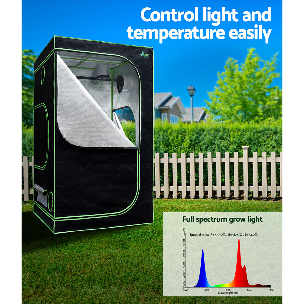 Green Fingers Grow Tent Light Kit 120x120x200CM 2200W LED Full Spectrum