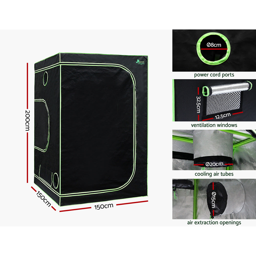Greenfingers Grow Tent Light Kit 150x150x200CM 220W LED Full Spectrum
