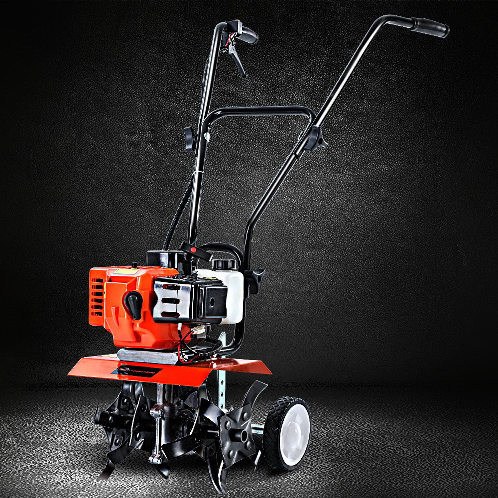 Giantz 65CC Tiller Rototiller Garden Cultivator 4 Blades Soil Power Rotary Hoe