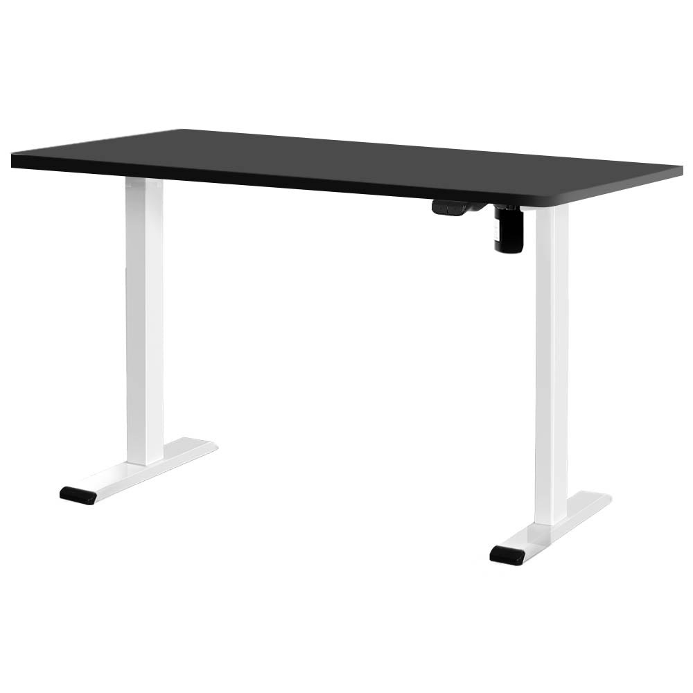 Motorised Adjustable Desk Black & White