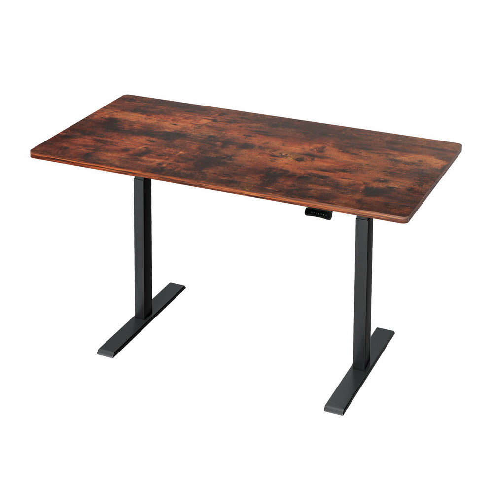 Standing Desk Motorised 140CM Rustic Brown