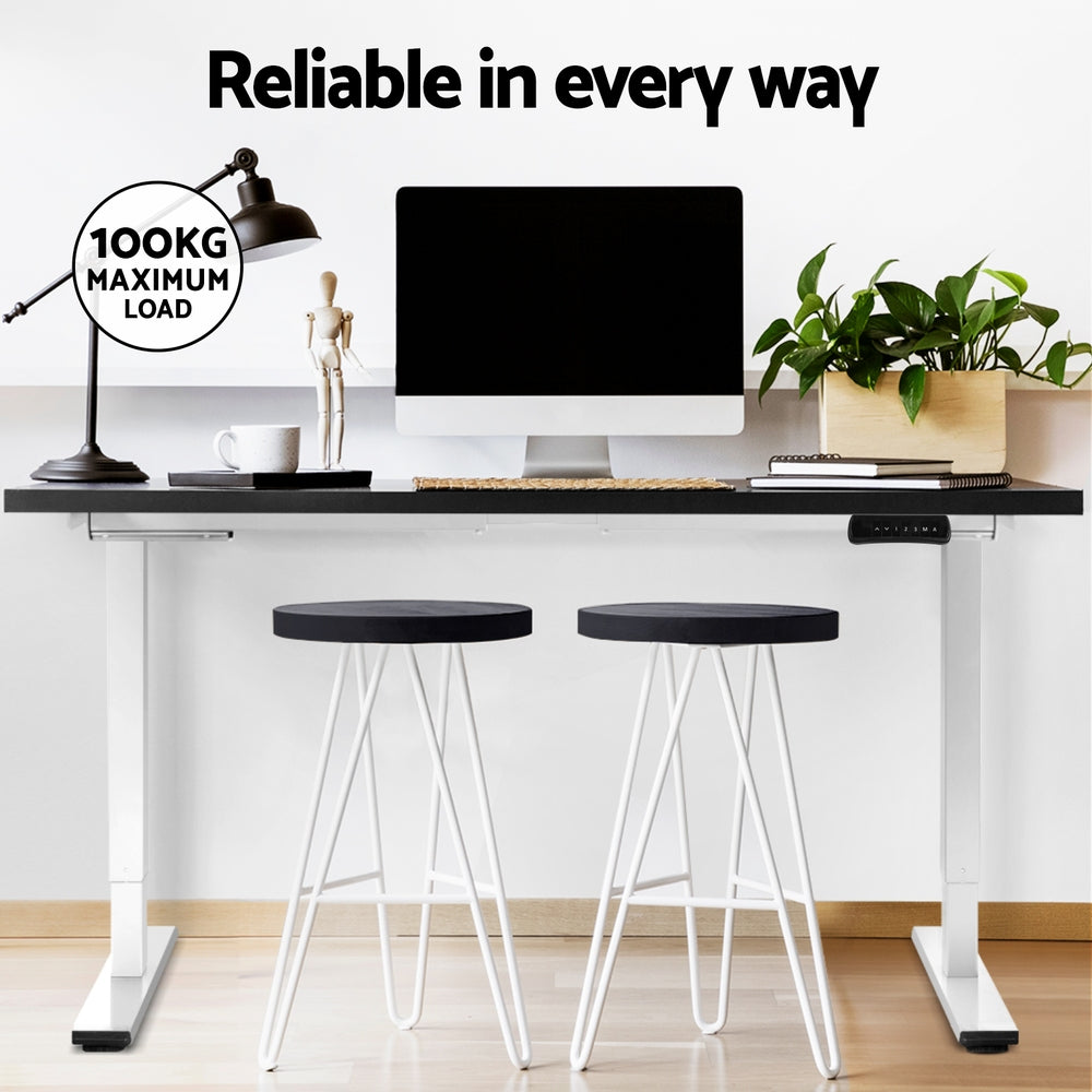 Standing Desk Motorised 120CM Black & White