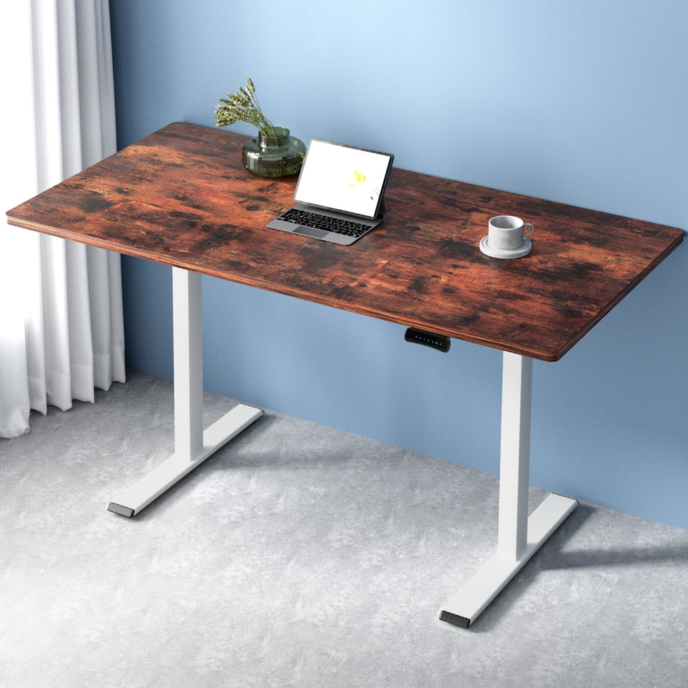 Standing Desk Motorised Rustic Brown