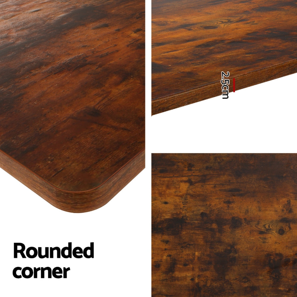 Standing Desk Motorised Black & Rustic Brown