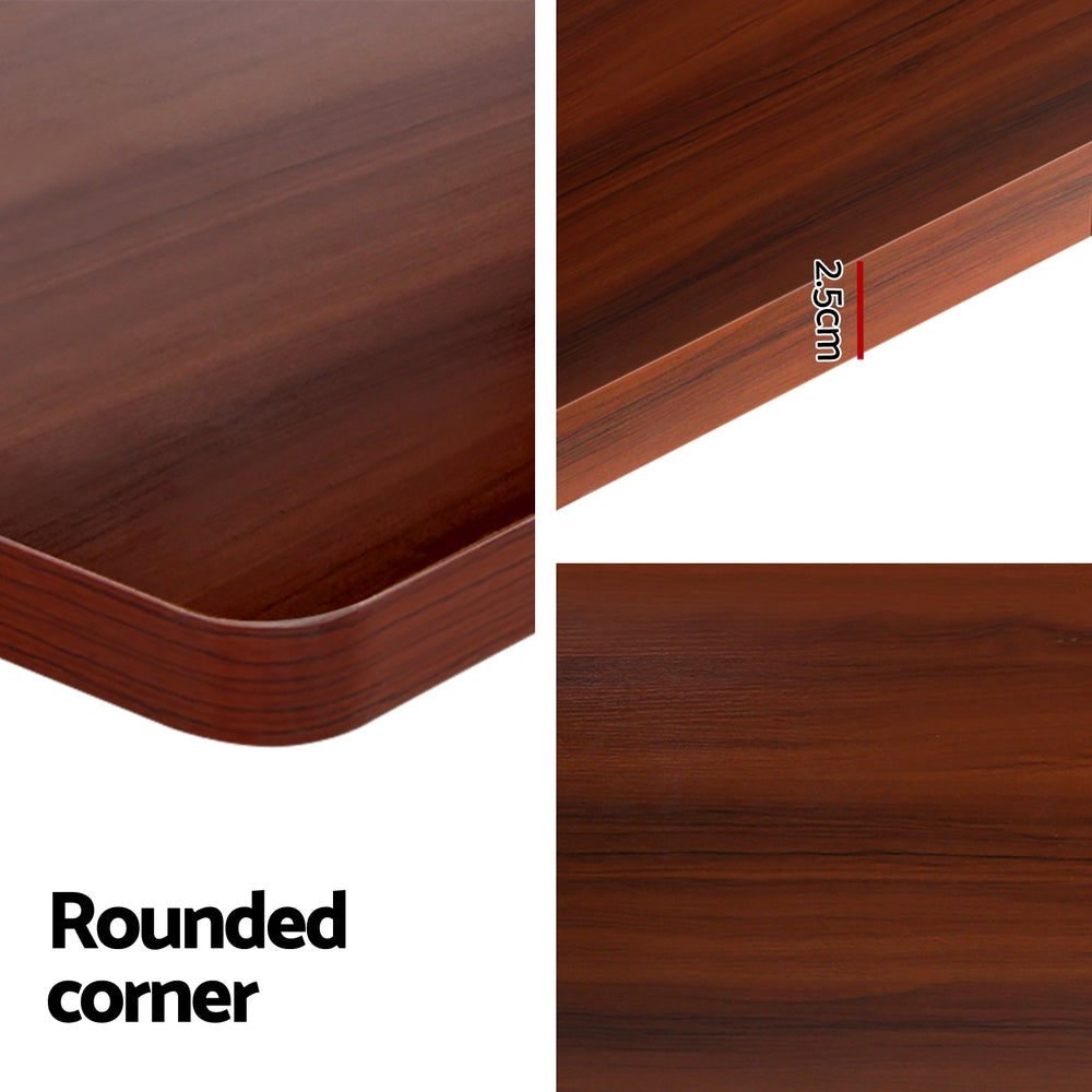 Standing Desk Motorised Walnut & Black