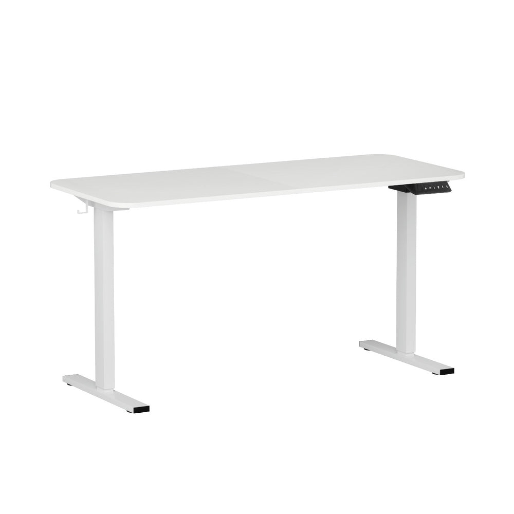 Artiss Electric Standing Desk 140cm Adjustable Height Motorised Home Office Desk White