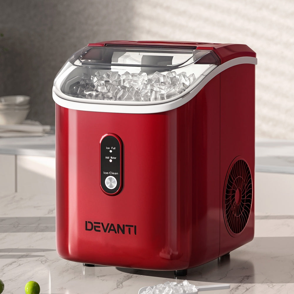Devanti Ice Maker Machine 15kg Nugget Chewable Ice Cube