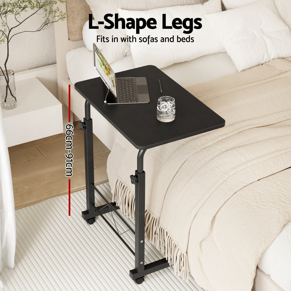 Mobile Laptop Desk U Shaped Design Black