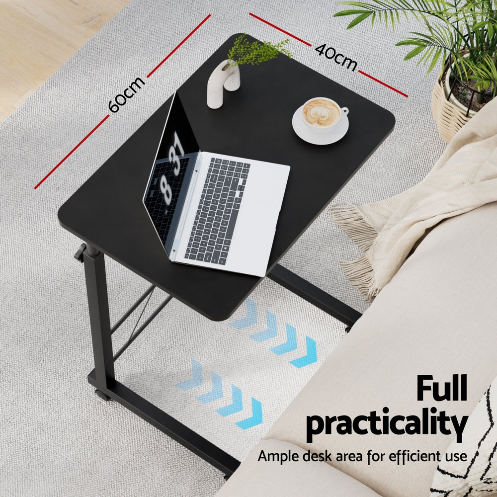 Mobile Laptop Desk U Shaped Design Black