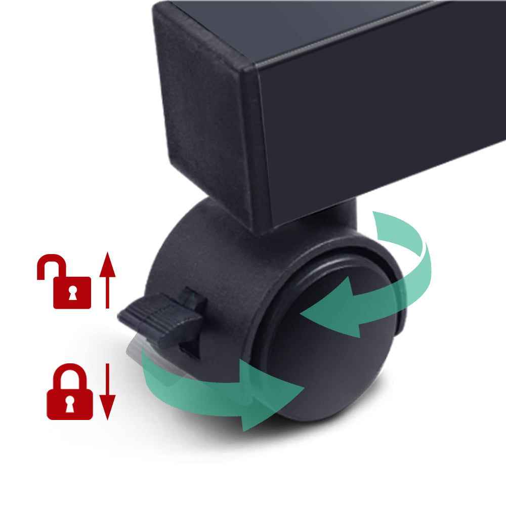 Mobile Laptop Desk U Shaped Design Black