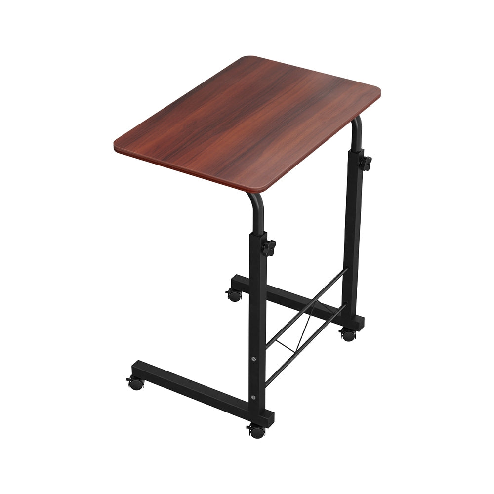 Mobile Lap Top Desk U-Shaped Design Black & Dark Wood