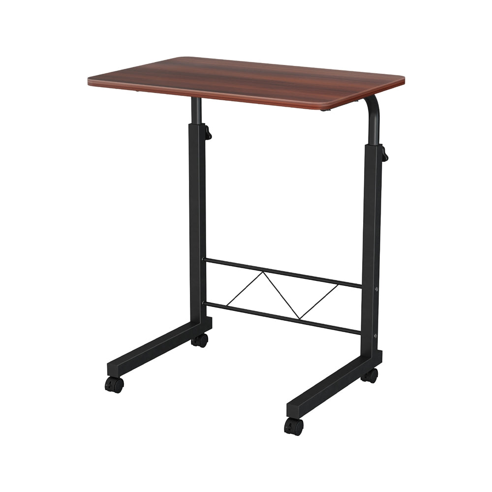 Mobile Lap Top Desk U-Shaped Design Black & Dark Wood