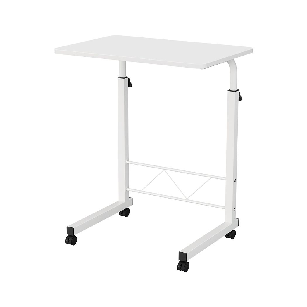 Mobile Laptop Desk U Shaped Design White