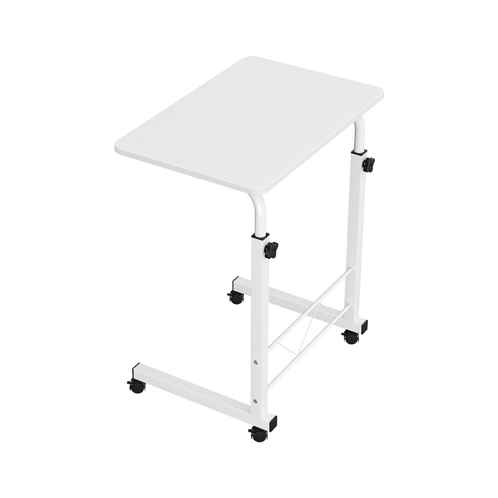Mobile Laptop Desk U Shaped Design White