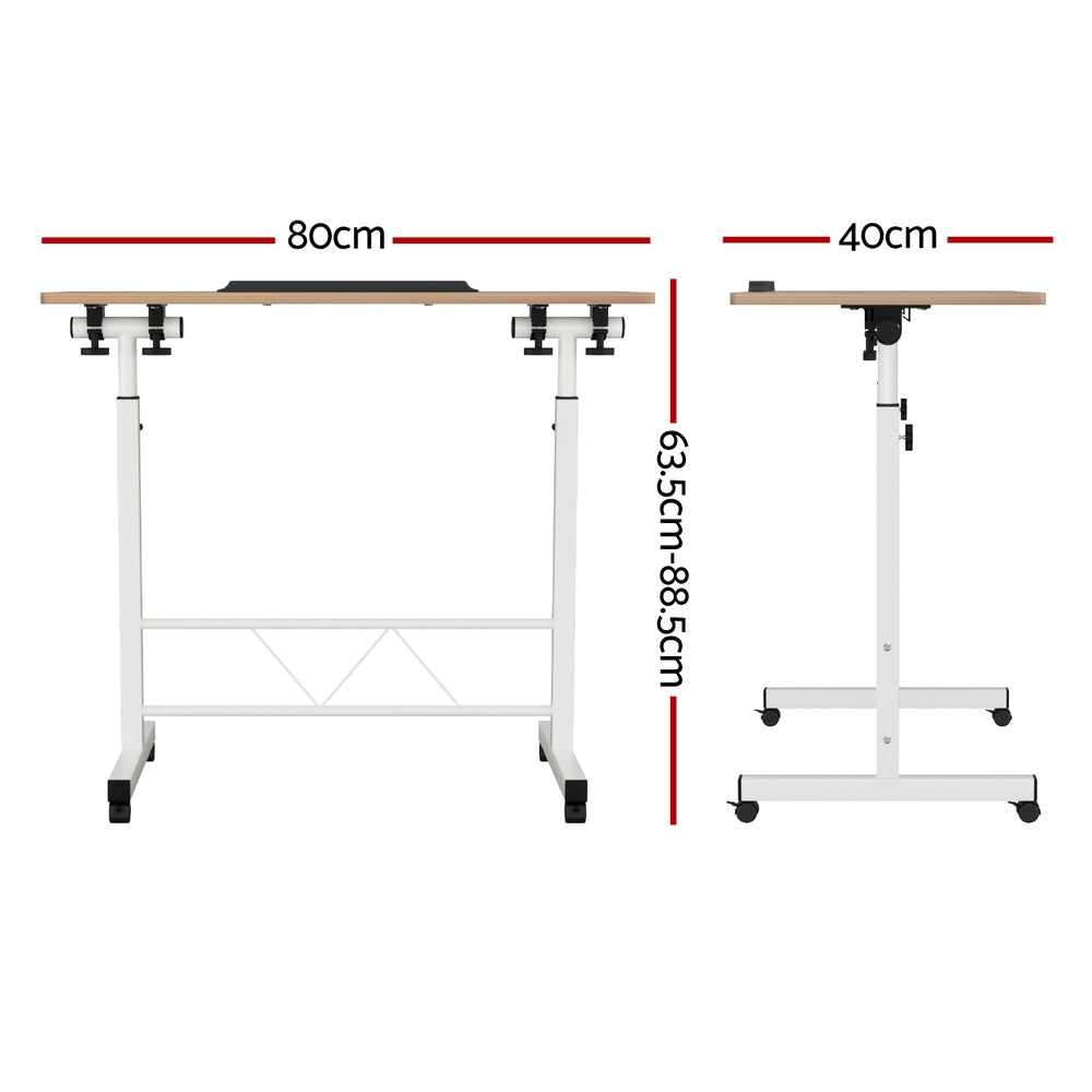 Mobile Laptop Desk I Shaped Design