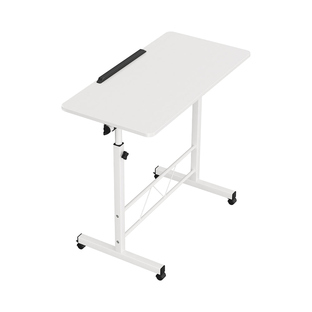 Mobile Laptop Desk I Shaped Design White