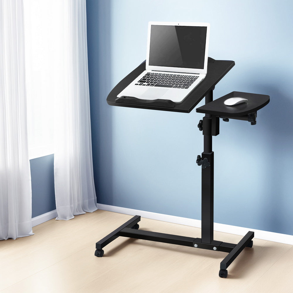 Rotating Mobile Laptop Adjustable Desk Black