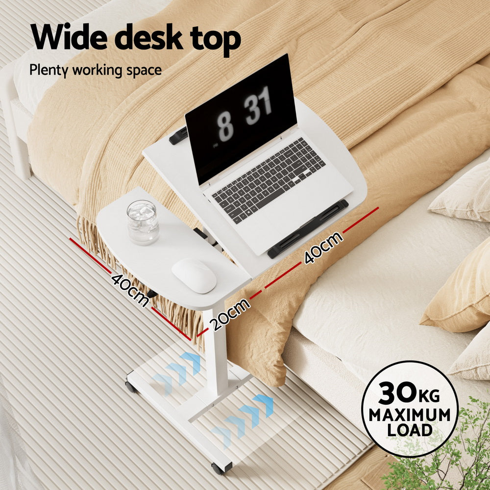 White Sleek Mobile Laptop Desk