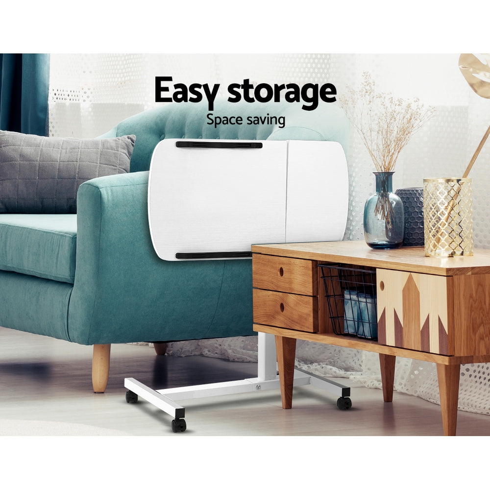 White Sleek Mobile Laptop Desk