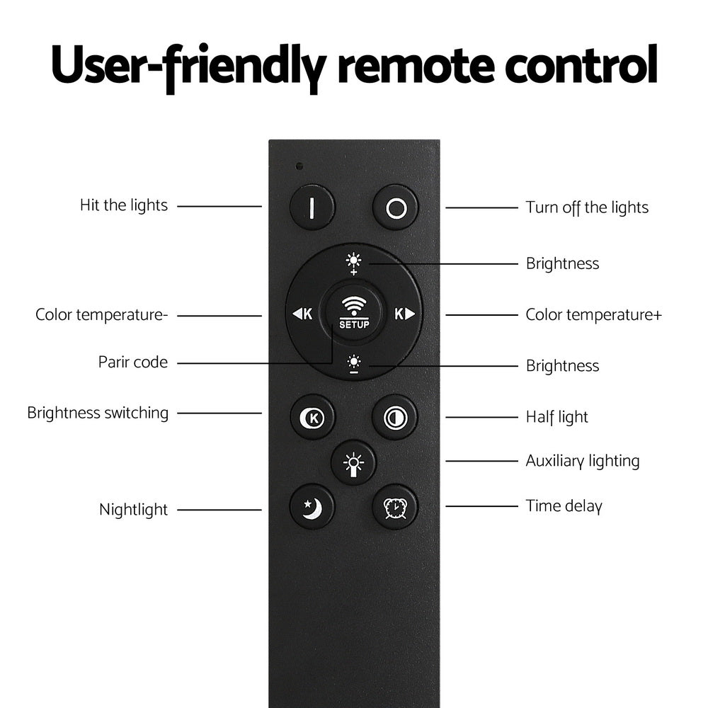 LED floor lamp Black