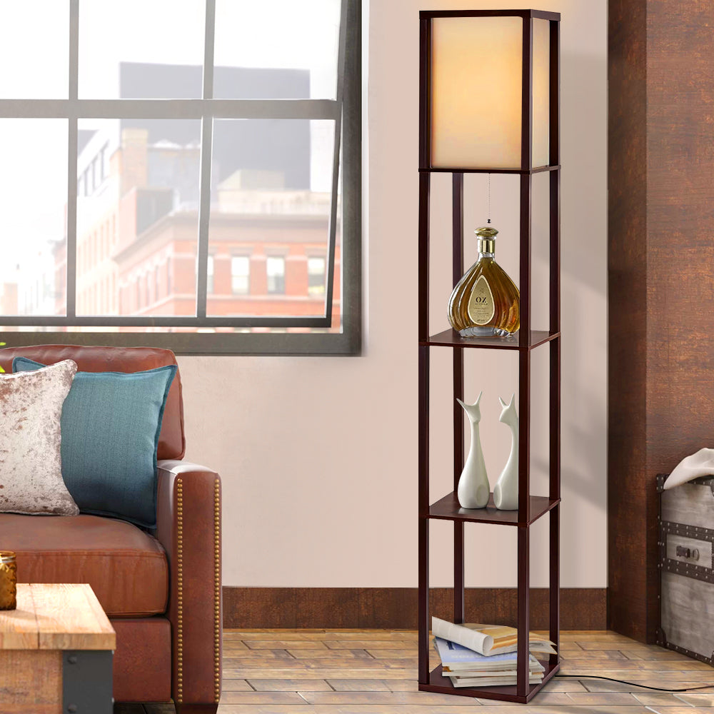 Shelf Floor Lamp Open-Box Structure 3 x Shelves