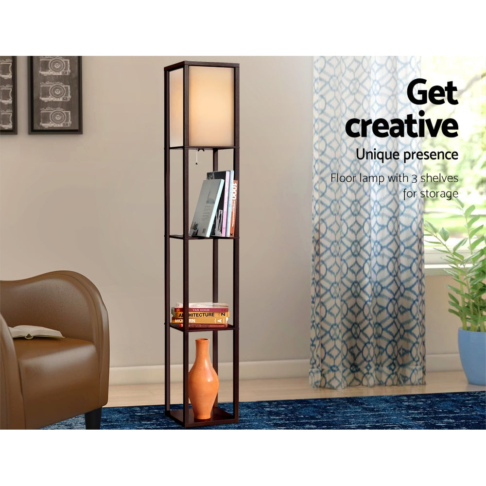 Shelf Floor Lamp Open-Box Structure 3 x Shelves