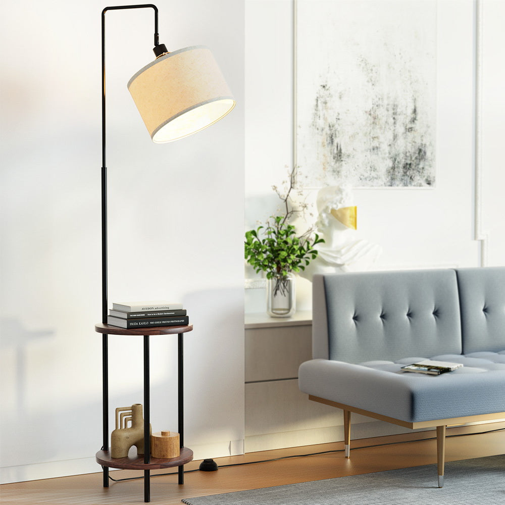Shelf Floor Lamp Modern Tripod Design