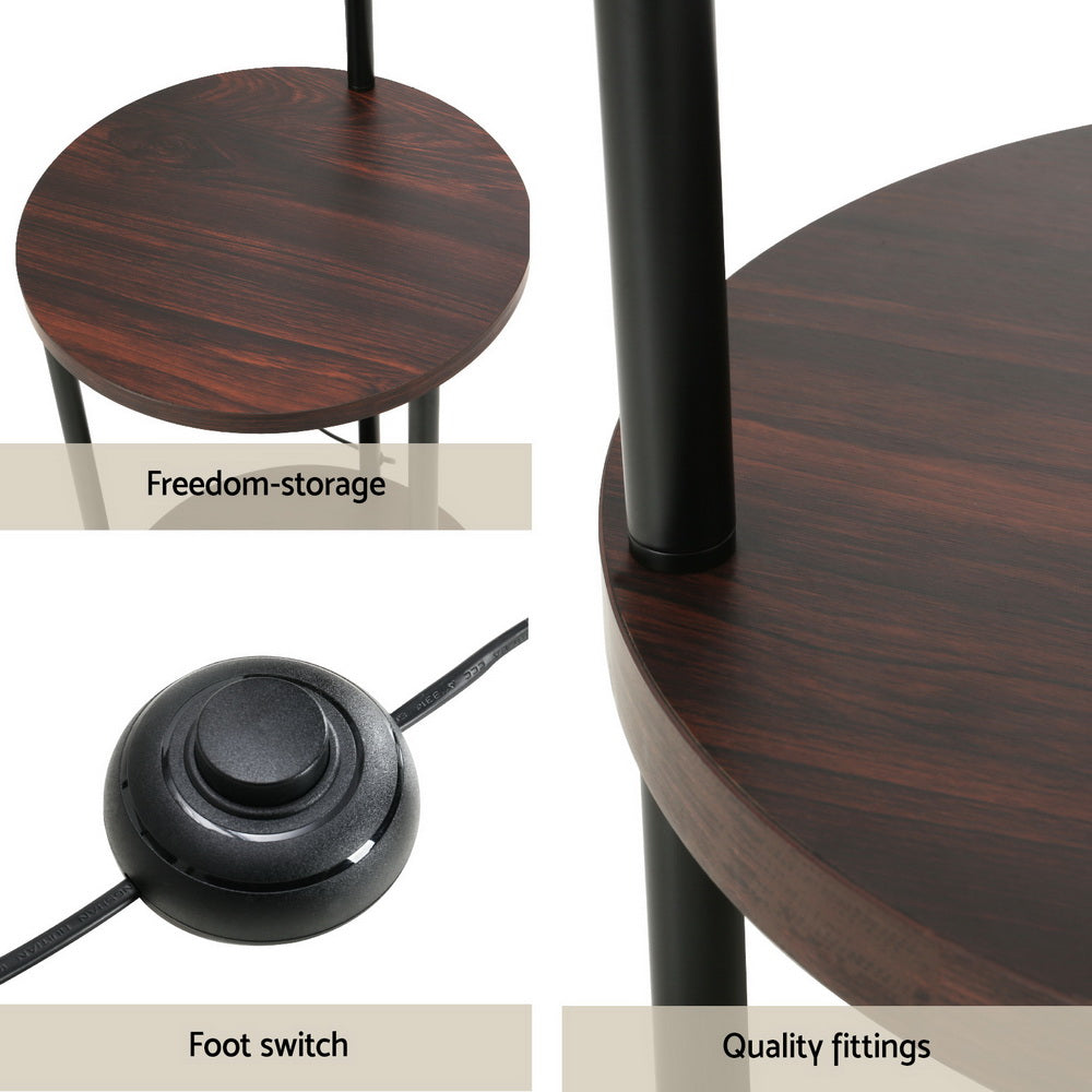 Shelf Floor Lamp Modern Tripod Design