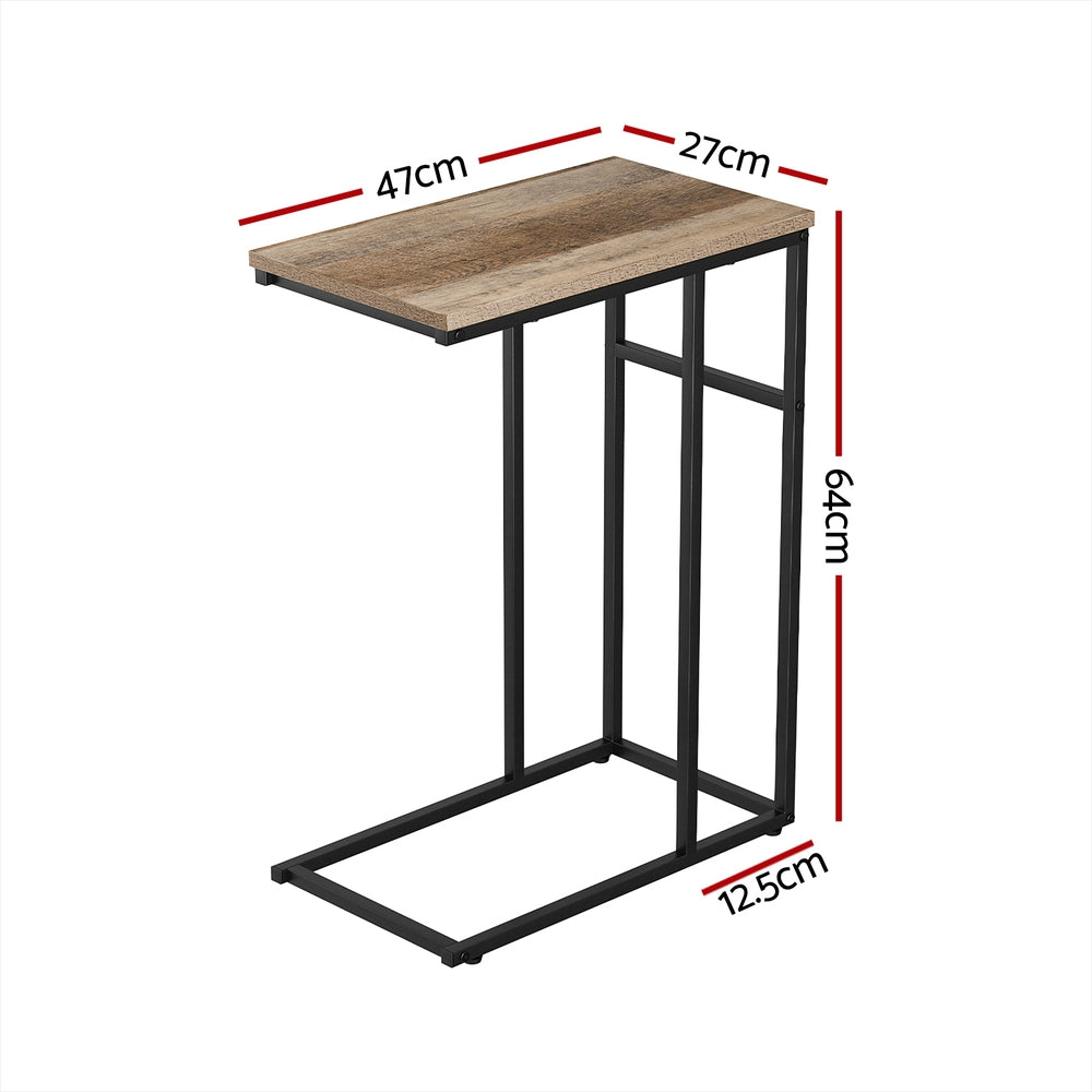 Black & Wood Side Table