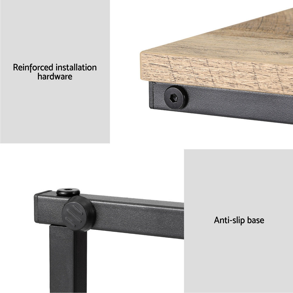 Black & Wood Side Table