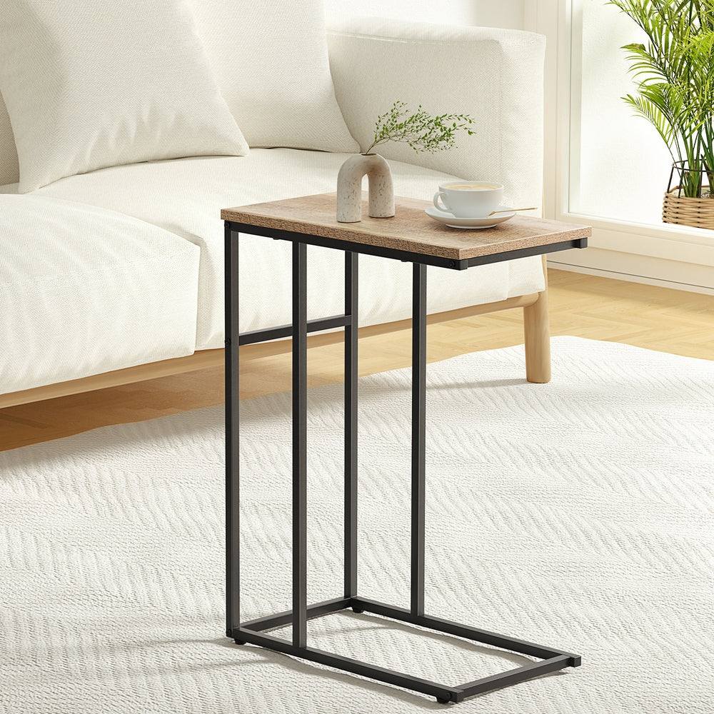 Black & Wood Side Table