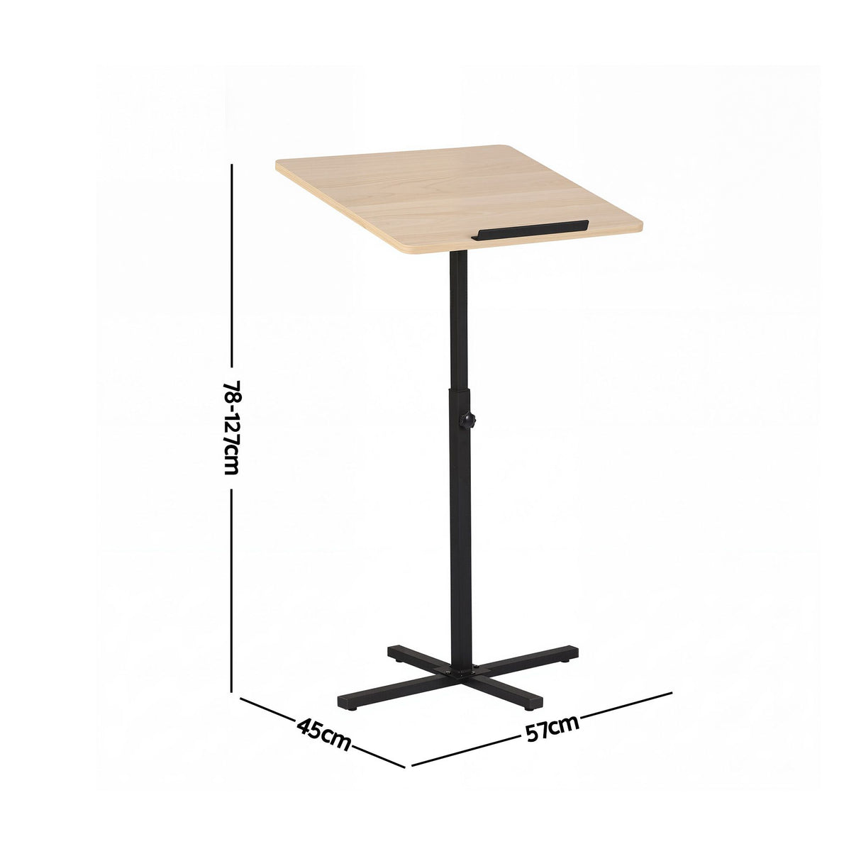 Artiss Floor Podium Stand 78-127CM Height Adjustable Portable Laptop Desk