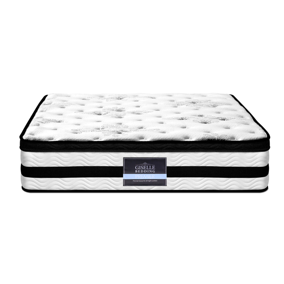 Giselle Bedding 34cm Mattress Euro Top Pocket Spring Queen
