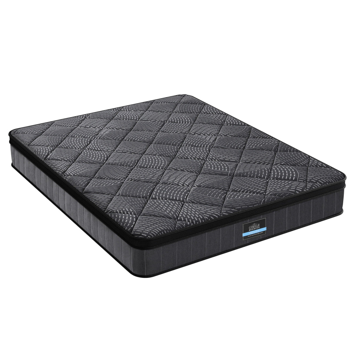 Giselle Bedding King Mattress 25cm Pocket Spring Latex Euro Top Medium Firm Bed