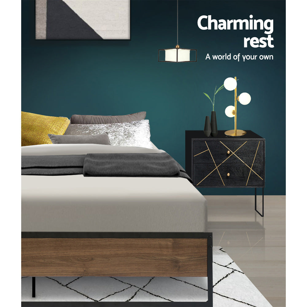 Artiss Bed Frame Metal Bed Frame Bed Base OSLO - Double